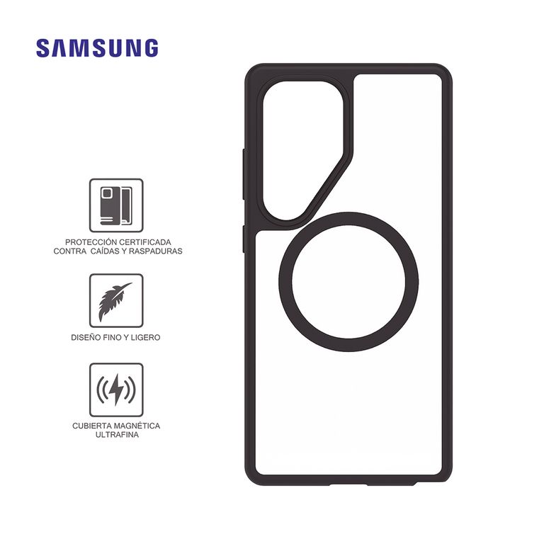 Case Serie React Con Magnets Gp-Fps938Objtw Para Galaxy S25 Ultra Black Crystal
