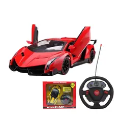 GENERICO - Juguete Coche Deportivo Recargable con Control Remoto Rojo