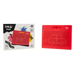 IMANIX - Imapad rojo circular con lápiz magnético