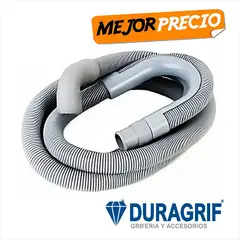 DURAGRIF - MANGUERA DE DESAGUE PARA LAVADORA 2 METROS