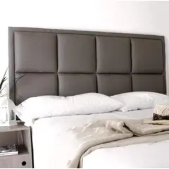 GENERICO - Cabecera Box Square Queen - Plomo Rata