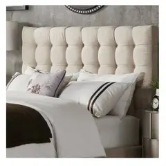 GENERICO - Cabecera Box Weymi 2 Plazas Lineal Beige