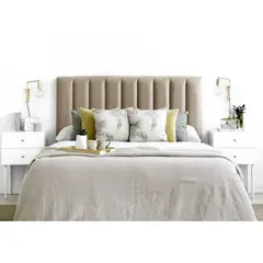 GENERICO - Cabecera Box Weymi 2 Plazas Panel - Beige Oscuro