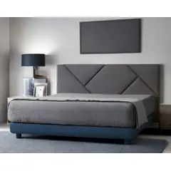 GENERICO - Cabecera Box Weymi 2 Plazas Panel Geométrico