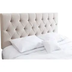 GENERICO - Cabecera Box Weymi Capitoné King - Beige