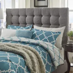 GENERICO - Cabecera Box Weymi Lineal King - Plomo Oscuro