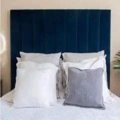 GENERICO - Cabecera Box Weymi Queen Panel - Azul Oscuro