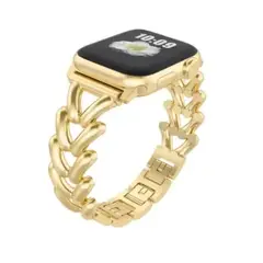 GENERICO - Correa Acero Trenzada para Apple Watch 45mm - DORADO