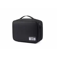 GENERICO - Estuche Organizador Porta Cable-Cargador-Auricular Grande-Negro