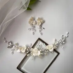 GENERICO - TOCADO TIARA ACCESORIO CABELLO JOYAS DE NOVIA