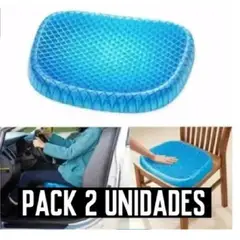 GENERICO - Pack De 02 Asientos cojín flexible gel para sillas auto