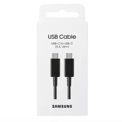 SAMSUNG - Cable Tipo C a Tipo C 5A 18m - Negro