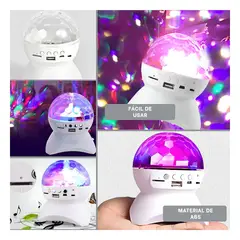 GENERICO - Pack6 Proyector con Luces en Blanco Y+Banderitas Adhesivas