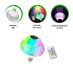 GENERICO - Pack2 Foco con Parlante Inalambrico Y+Regalo Agendita