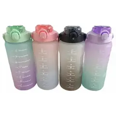 GENERICO - Tomatodo deportivo con asa y sorbete capacidad 2 lt morado