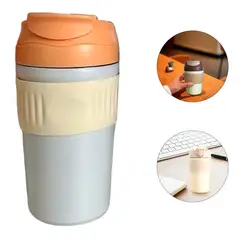 GENERICO - Vaso o taza termica Caliente/Frio de Acero inoxidable 450 ML - NARANJA