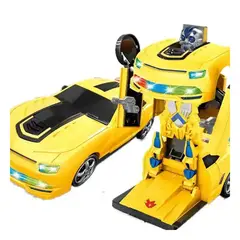 RYBIU IMPORT - Pack2 Carro Robot Transformable para Jugar Niños Amarillo