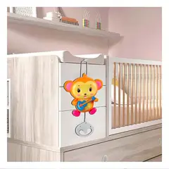 RYBIU IMPORT - Pack4 Sonaja en Forma Mono Musical Marron Y+Regalo Stickers