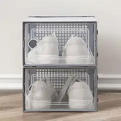 GENERICO - Set x 20 Organizadores De Calzado Con Ventilación Marco Gris