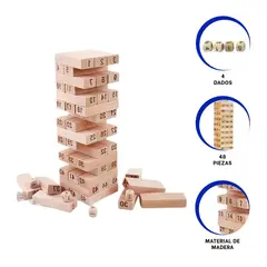 GENERICO - Pack6 Bloques Juego de Mesa con Caja Azul