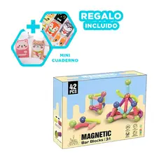 GENERICO - Juego Magnetico para Crear 42 Piezas Y+Regalo Agendita