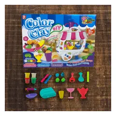 GENERICO - Pack2 Coche Heladero en Rosado y Blanco y+Ligas de Regalo