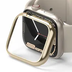 RINGKE - Case Bezel Styling Para Apple Watch 45MM Series 9 8 7 Dorado