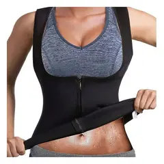 GENERICO - Pack2 Chaleco Neopreno Negro Talla XXL Y+Papel de Regalo