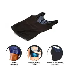 GENERICO - Pack2 Faja Termica para Dama L Negro Y+Ligas de Regalo