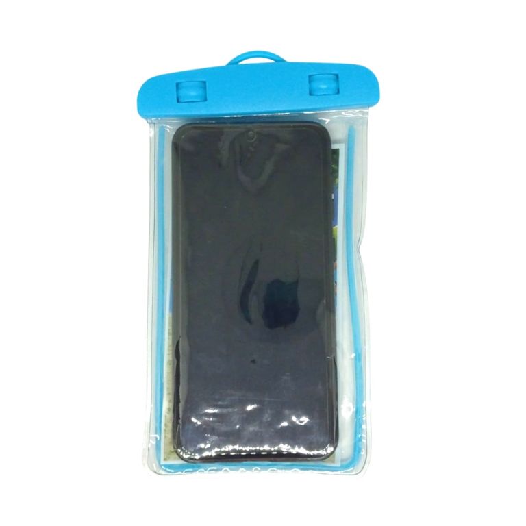 Funda Bolsa Protectora De Agua Para Celular Celeste