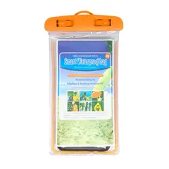 GENERICO - Funda Bolsa Protectora De Agua Para Celular Naranja