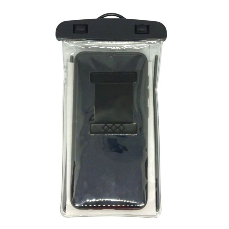 Funda Bolsa Protectora De Agua Para Celular Negro