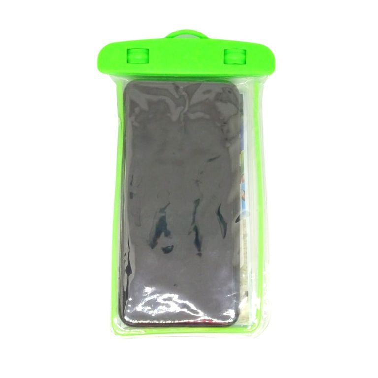 Funda Bolsa Protectora De Agua Para Celular Verde