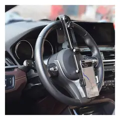 GENERICO - Pack4 Base para Auto de Celular Negro Y+Papel de Regalo