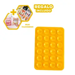 GENERICO - Pack12 Base Flexible de 8x5cm Amarillo Y+Regalo Agendita