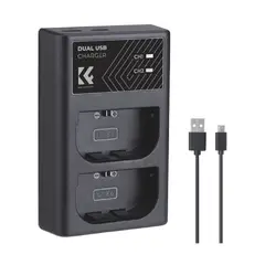 K&F CONCEPT - Cargador para Batería LP-E6 KF280007
