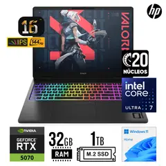 HP - LAPTOP OMEN MAX 16-ah0006la INTEL CORE ULTRA 7-255HX RAM 32GB SSD 1TB RTX 5070 16" 2K WIN 11 HOME