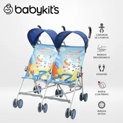 BABY KITS - Coche Mellicero Safari Azul
