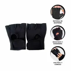GENERICO - Pack6 Manopla para Practicar Deporte Negro Y+Papel de Regalo
