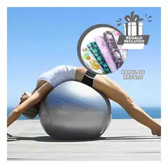 GENERICO - Pelota para Ejercitarse 55cm en Plomo Y+Papel de Regalo