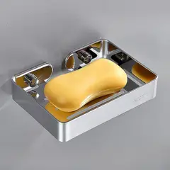 GENERICO - Jabonera elegante Plateado Acero SUS304