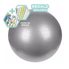 GENERICO - Pelota para Ejercitarse 65cm en Plomo Y+Papel de Regalo