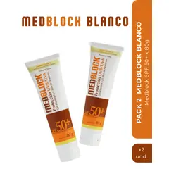 MEDBLOCK - 2 x 1 Crema Blanca SPF 50+