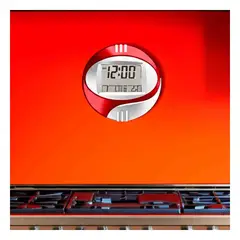 GENERICO - Pack2 Reloj para Oficina en Rojo Y+Banderitas Adhesivas