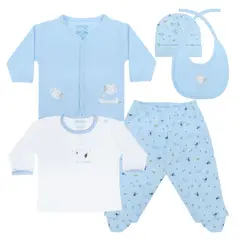 KUKULI - AJUAR PEQUEÑITO UNISEX 5 PIEZAS 2483