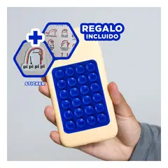 GENERICO - Pack12 Base para Celular en Azul Y+Regalo Stickers