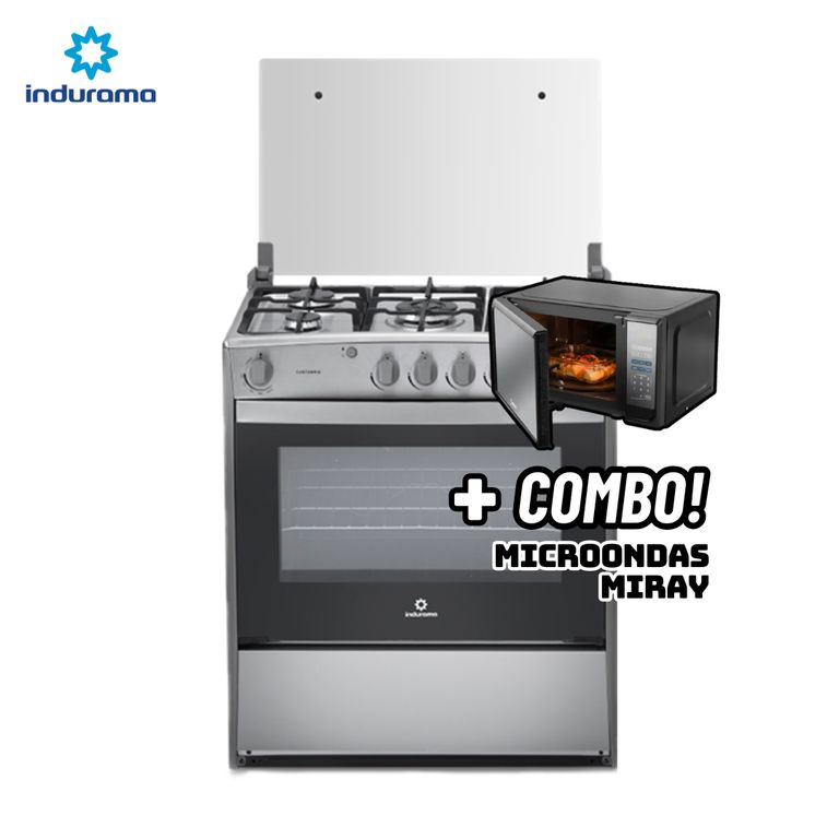 COCINA DE PIE A GAS 5 HORNILLAS CROMA - CANTABRIA + MICROONDAS MIRAY HMM-20N
