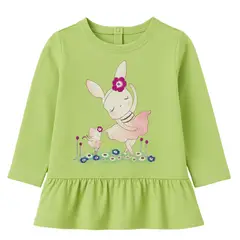 GENERICO - Polo Niña Manga Larga Verde Algodón Angela Kids