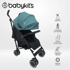 BABY KITS - Coche Bastón Fiesta con Bandeja Verde