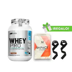 UNIVERSE NUTRITION - PROTEÍNA WHEY PRO 1 KG CHOCOLATE + CREATINA MYPROTEIN 250G + STRAPS